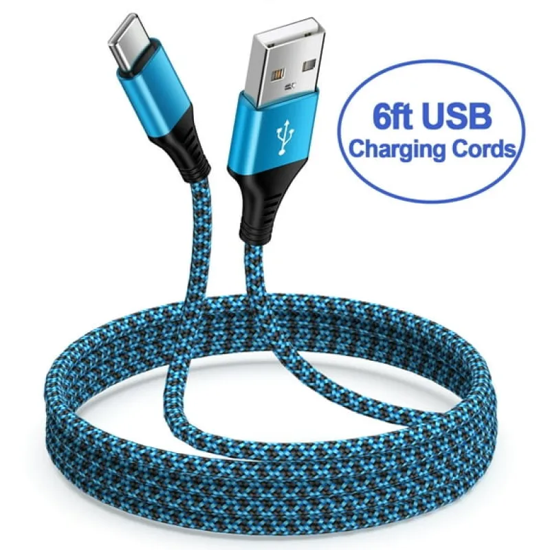 Ailkin USB C Cable 6ft, Type C to USB A Charger Cord for