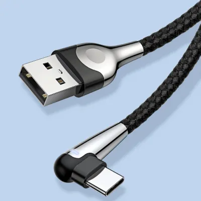 Baseus MVP 90 Degree USB Type-C Nylon Charging Cable (1m)