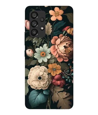 Truemagnet Premium ''Flowers'' -(Grey) Printed Hard