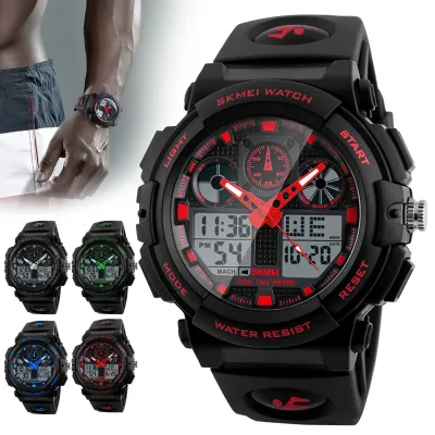 Men's Digital Sports Watch, Large Face Waterproof Wrist