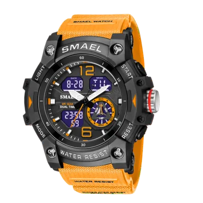 Mens Digital Watch LED Backlight Wristwatch Outdoor Sport