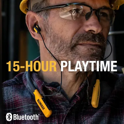 Dewalt Wireless Bluetooth Neckband Headphones — Neckband