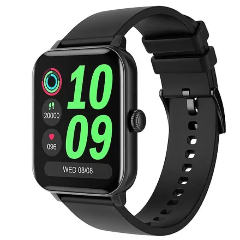 Black Metal,Silicone Fire Boltt Ninja Calling Smart