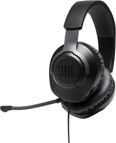 JBL Quantum 100 Wired Over Ear Gaming Headphones with