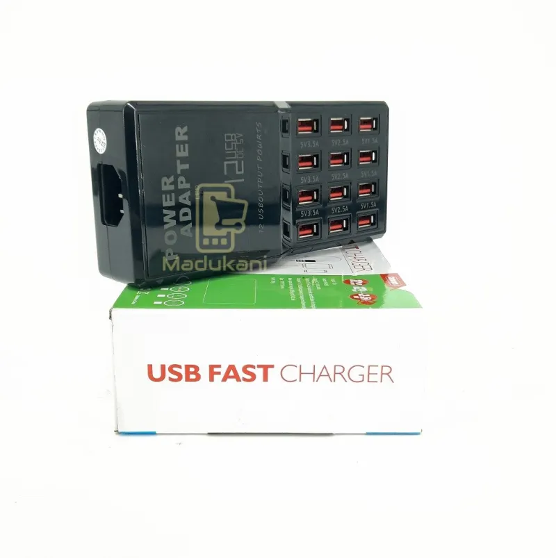 12 USB Ports Mobile Fast Charger Station Power (Model 09)