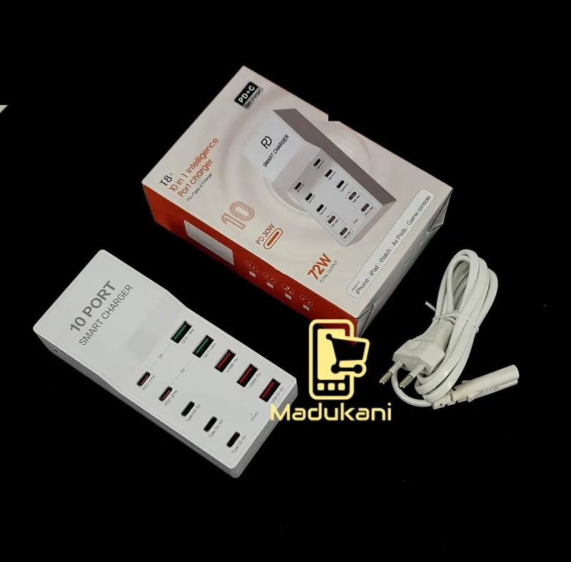 10 USB Ports Mobile Fast Charger Station Power (Model 23)